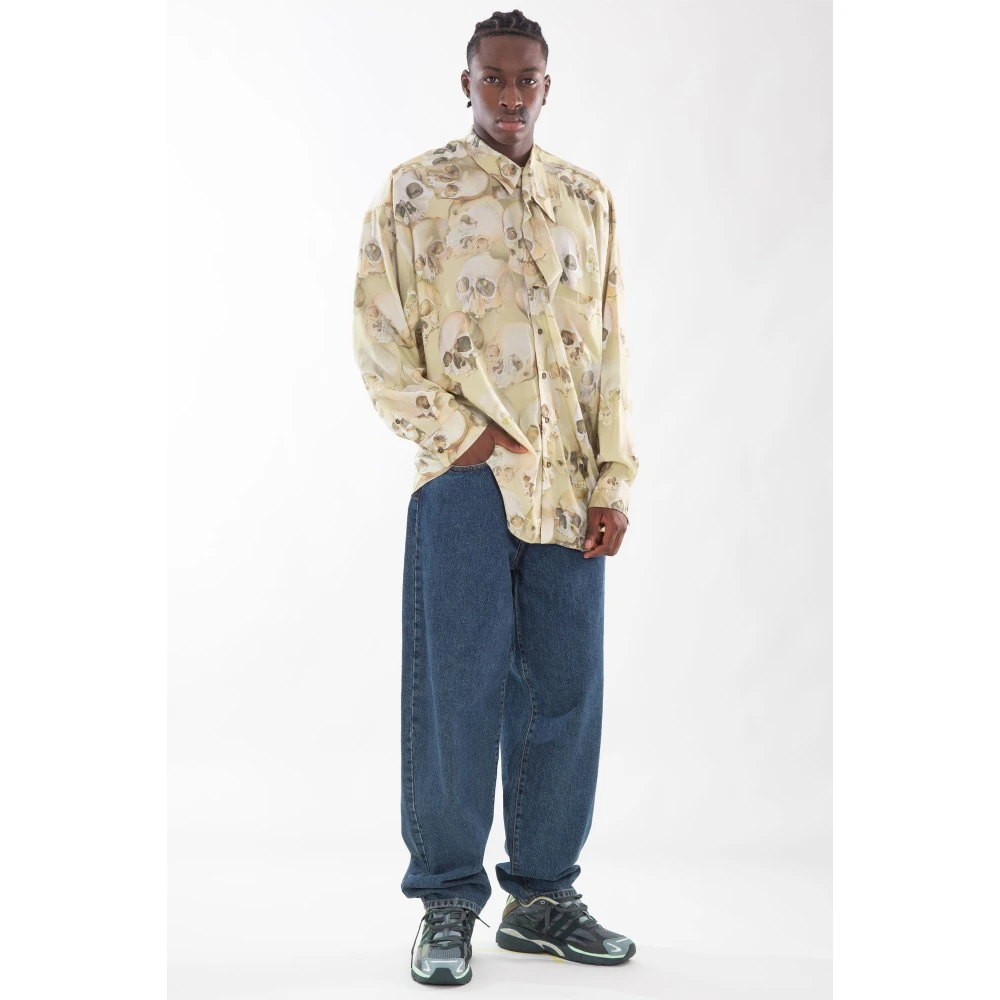 Magliano Back Patch Jeans Blue Heren