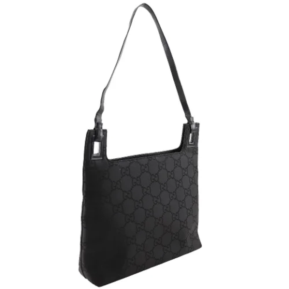 Gucci Vintage Pre-owned Canvas shoulder-bags Black Dames