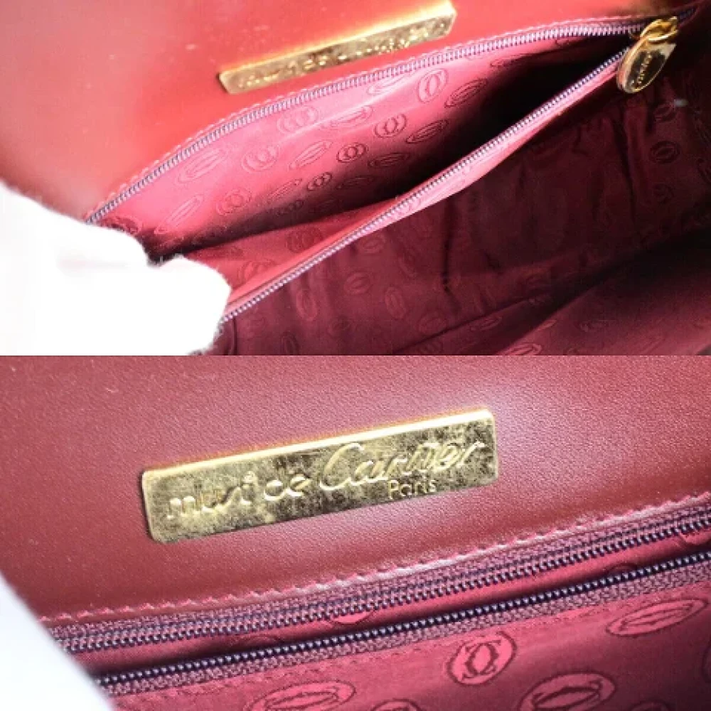 Cartier Vintage Pre-owned Leather shoulder-bags Brown Dames