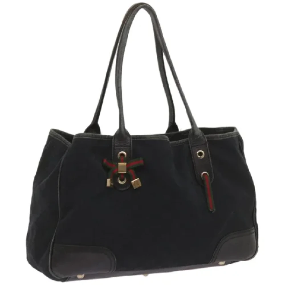 Gucci Vintage Pre-owned Leather totes Black Dames