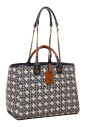 blue-beige-leather-fabric-shoulder-bag