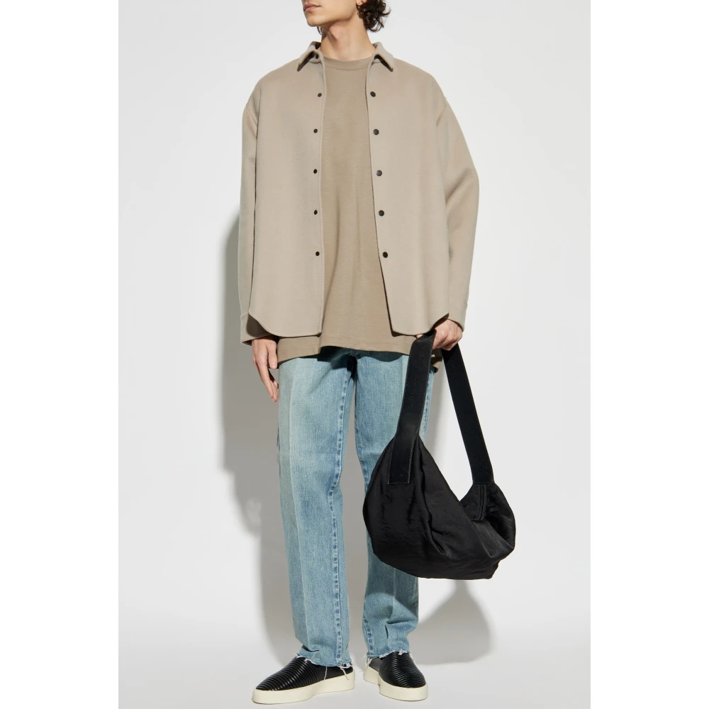 Fear Of God Wollen jas Beige Heren