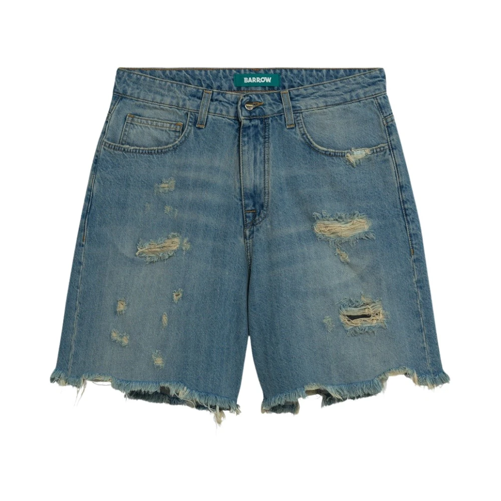 Barrow Men's Blue Denim Shorts, W34, Bermuda Denim Shorts