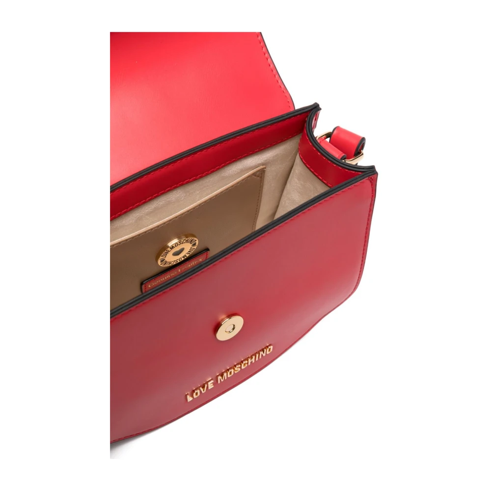 Love Moschino Rode Schoudertas voor Vrouwen Pink Dames