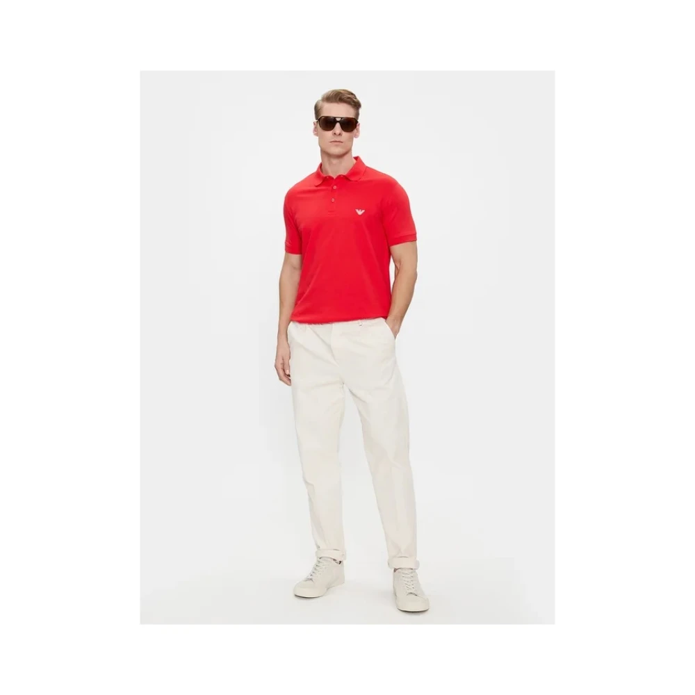 Emporio Armani Casual T-Shirt en Polo Collectie Red Heren