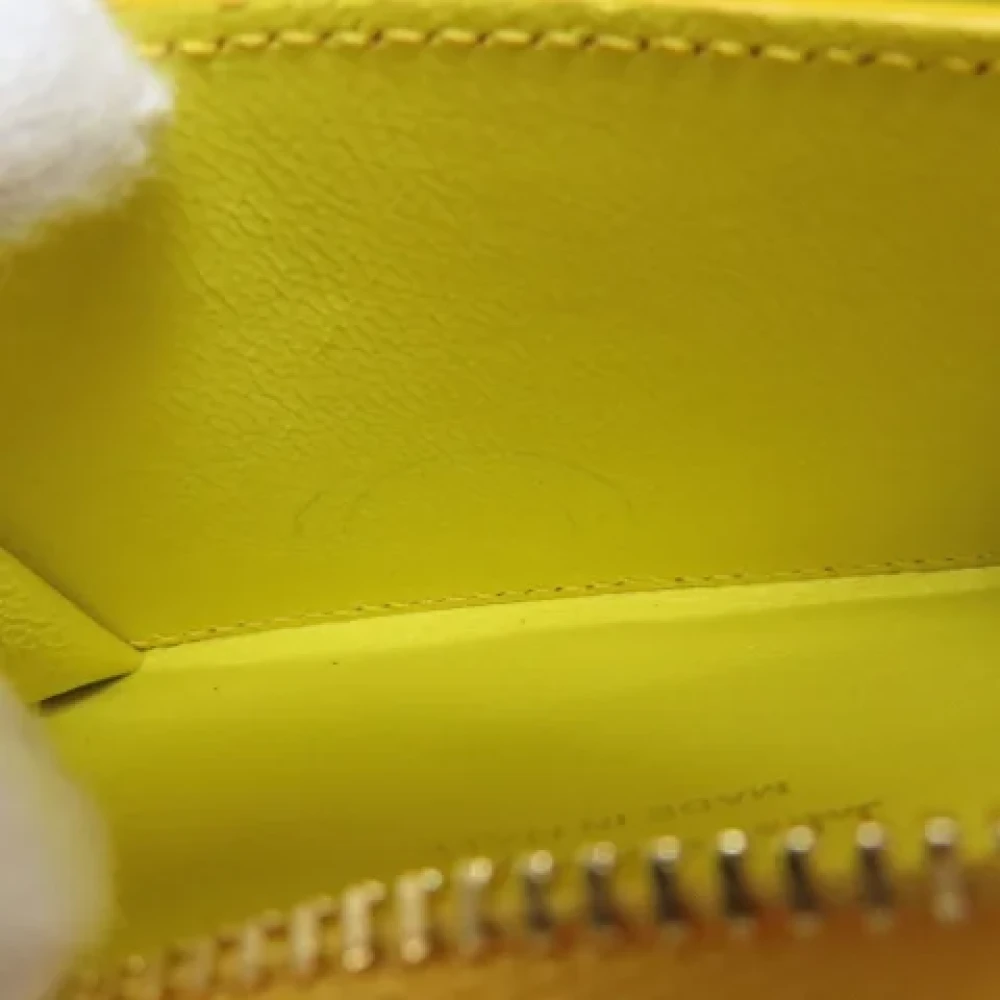 Salvatore Ferragamo Pre-owned Leather wallets Yellow Dames