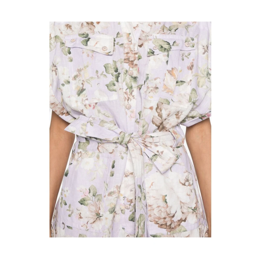Zimmermann Bloemenprint Jumpsuit Multicolor Dames