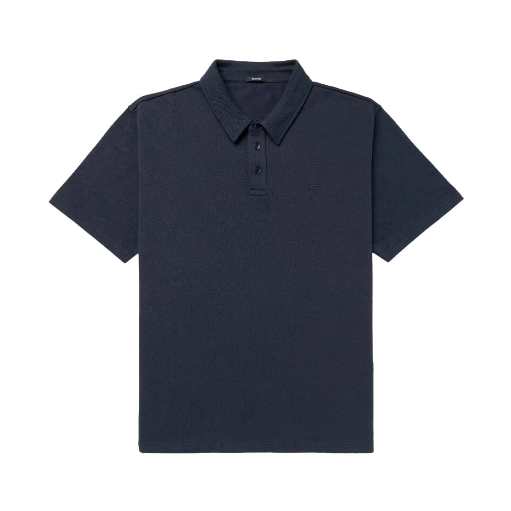 Denham The Jeanmaker Rich Polo LP Stijlvolle Polo Shirt Blue Heren