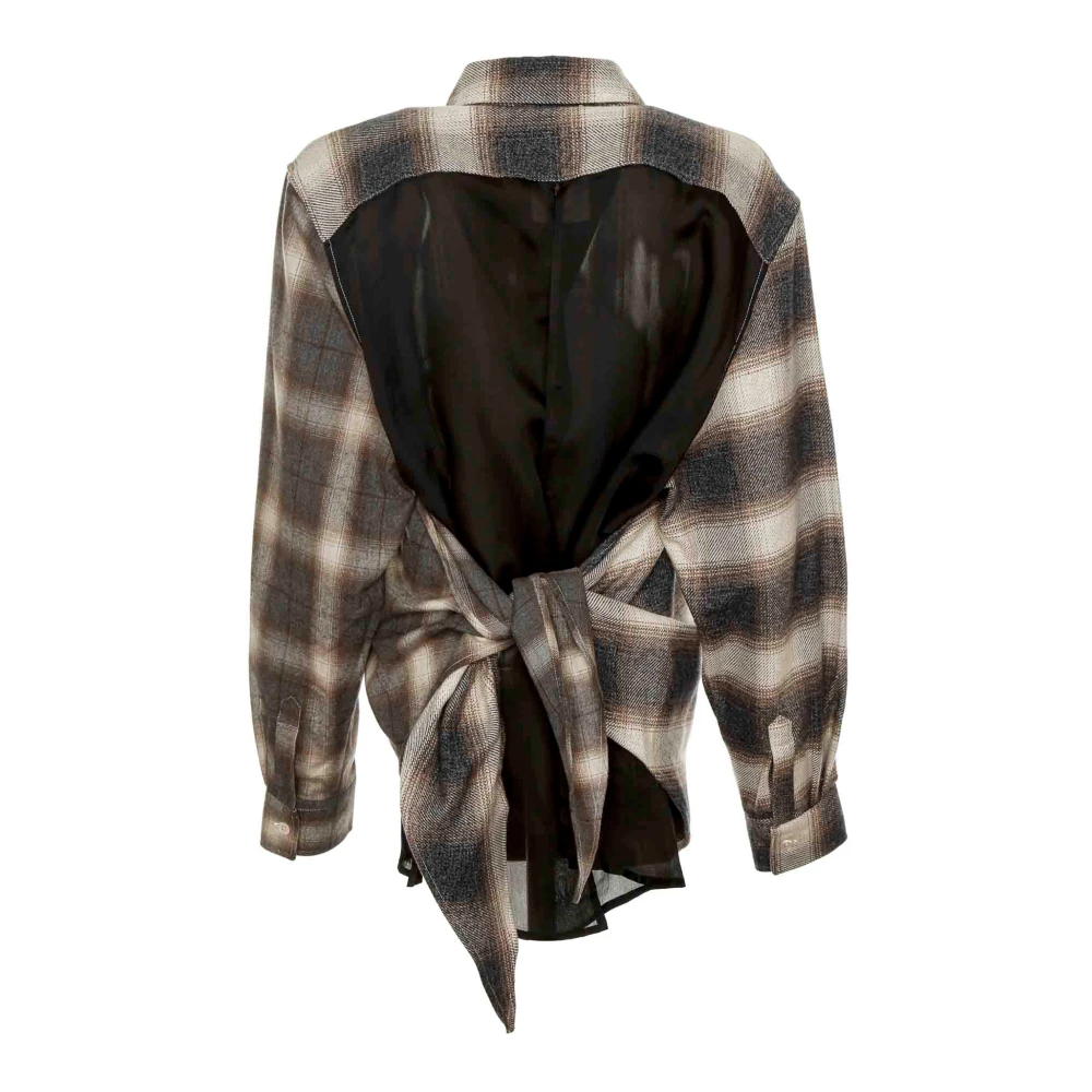 Our Legacy Oversized geruite flanellen schort Multicolor Dames