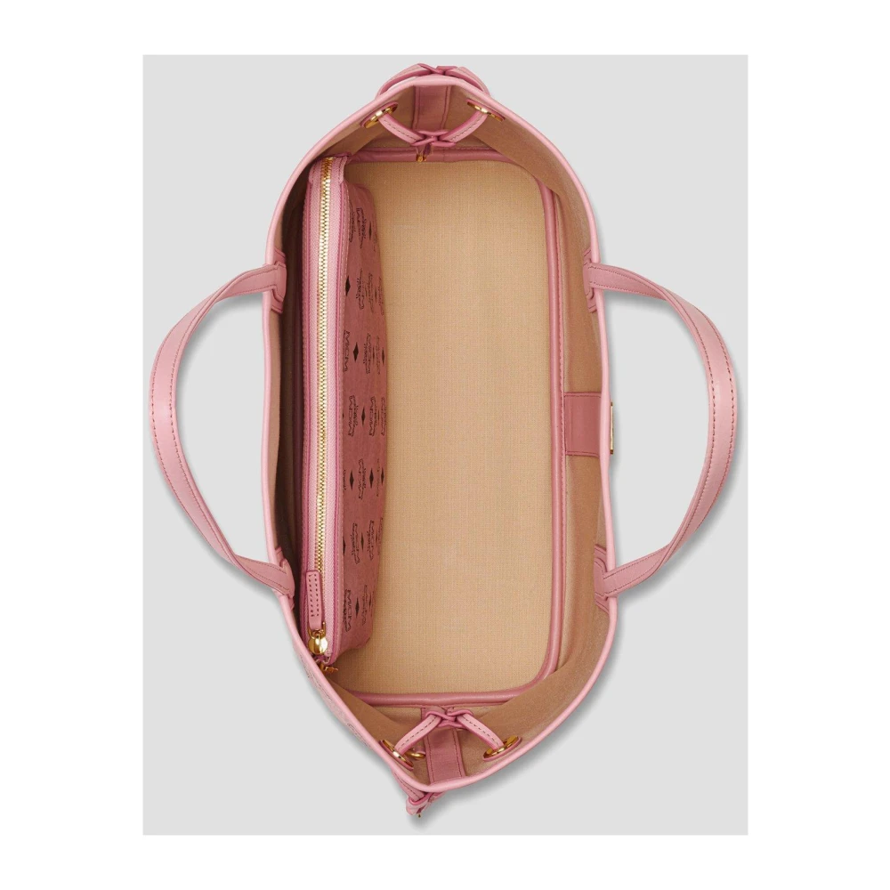 MCM Liz Shopper in Visetos Pink Dames