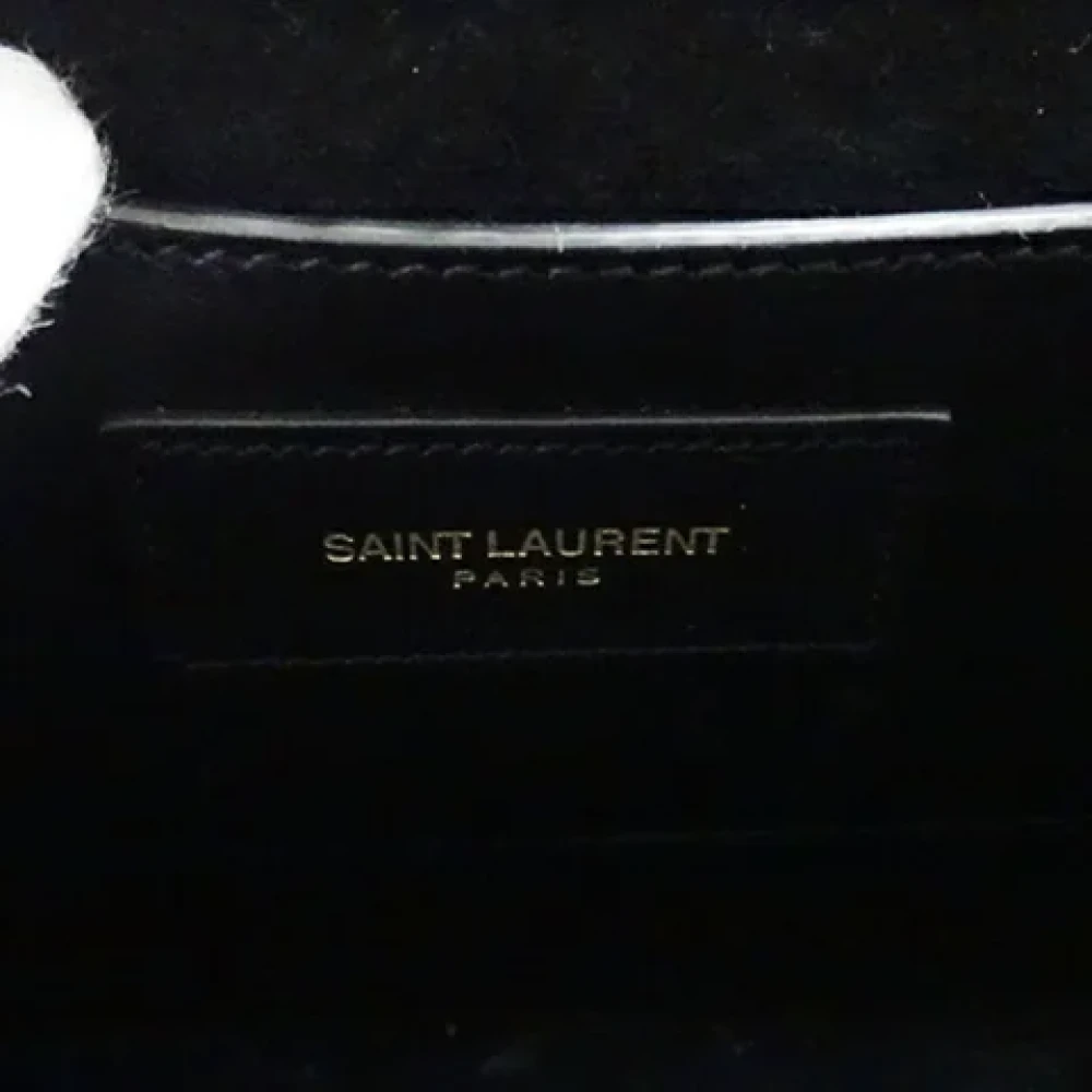 Yves Saint Laurent Vintage Pre-owned Leather shoulder-bags Black Dames