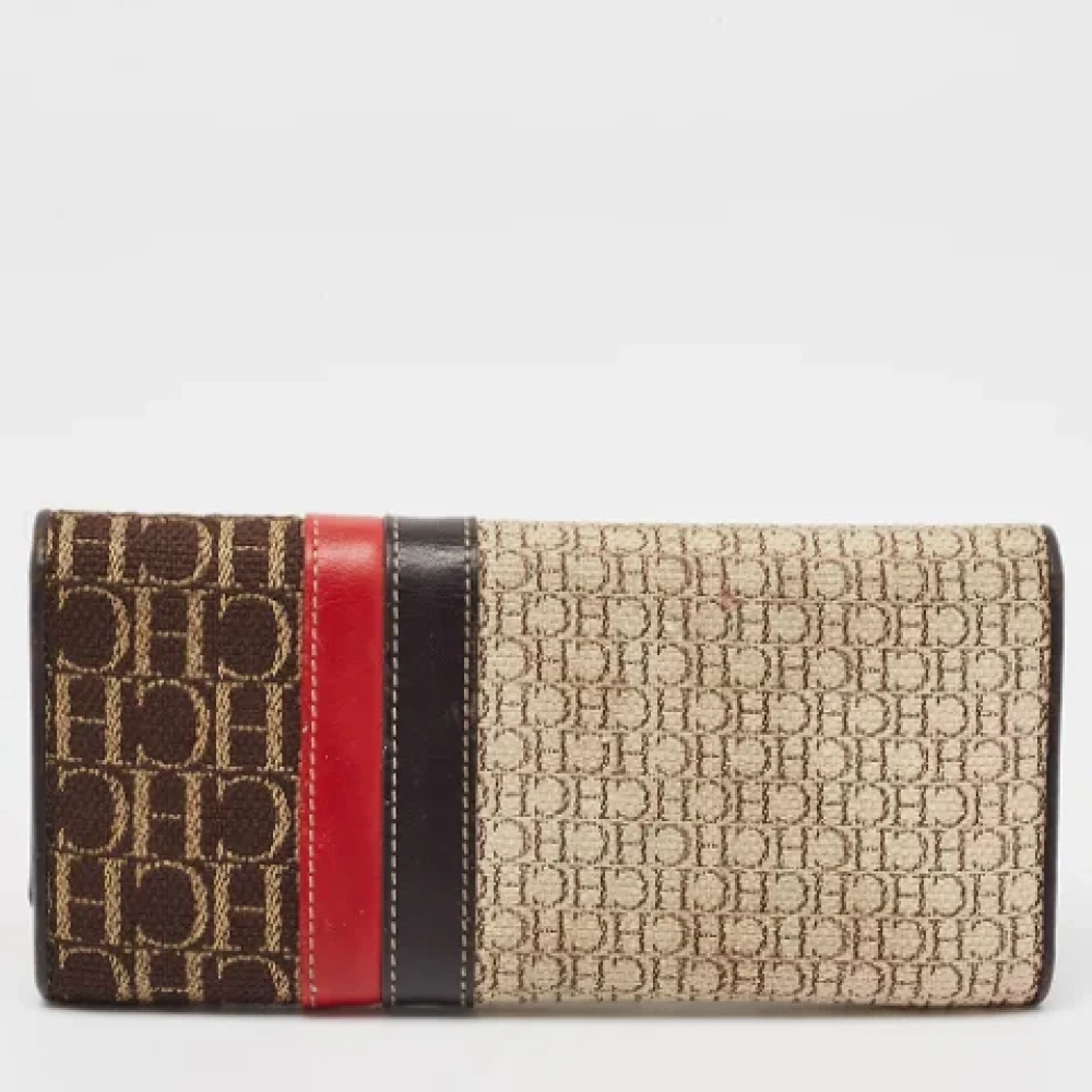 Carolina Herrera Pre-owned Canvas wallets Multicolor Dames