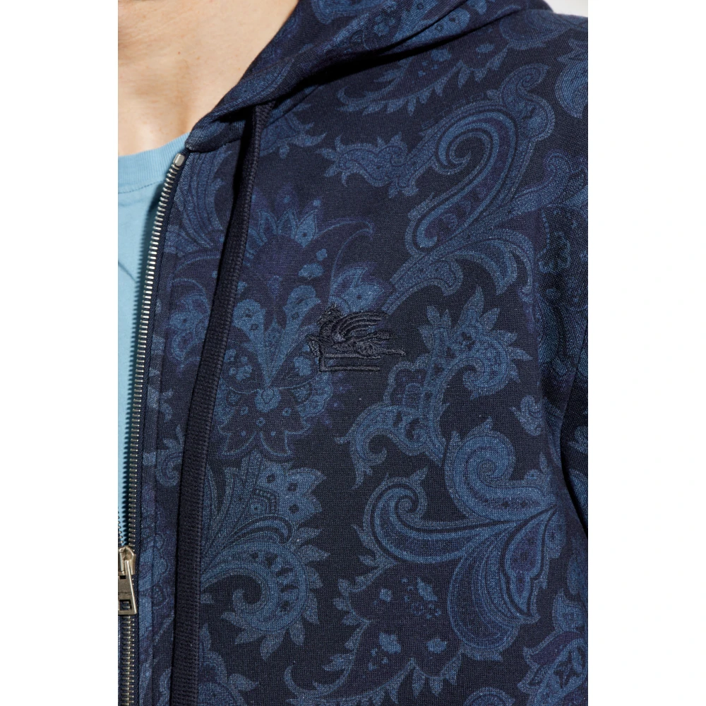 ETRO Hoodie Blue Heren
