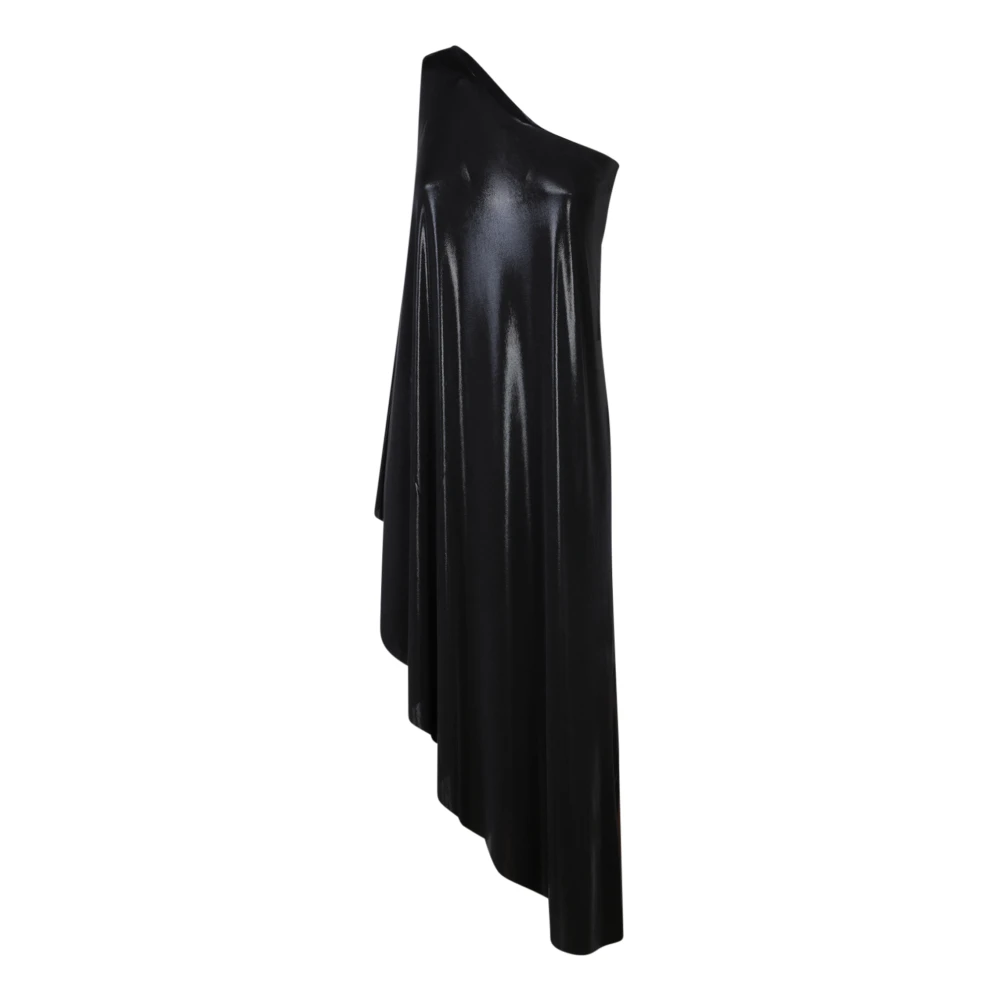 Norma Kamali Stijlvolle One Shoulder Zwarte Top Black Dames