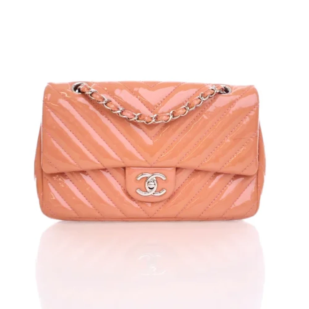 Chanel Vintage Pre-owned Leather chanel-bags Pink Dames