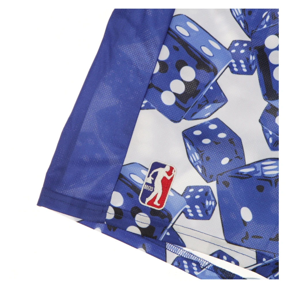 Propaganda Basketbal Stijl Blauw Witte Shorts Multicolor Heren