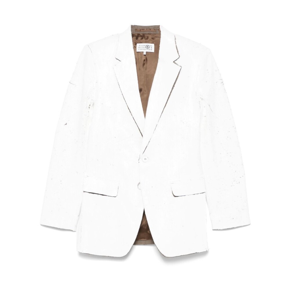 ジャケット Mm6 Maison Margiela White Stretch Polyester Blend Blazer Mm6 Maison Margiela Stretch polyester blend blazer | The