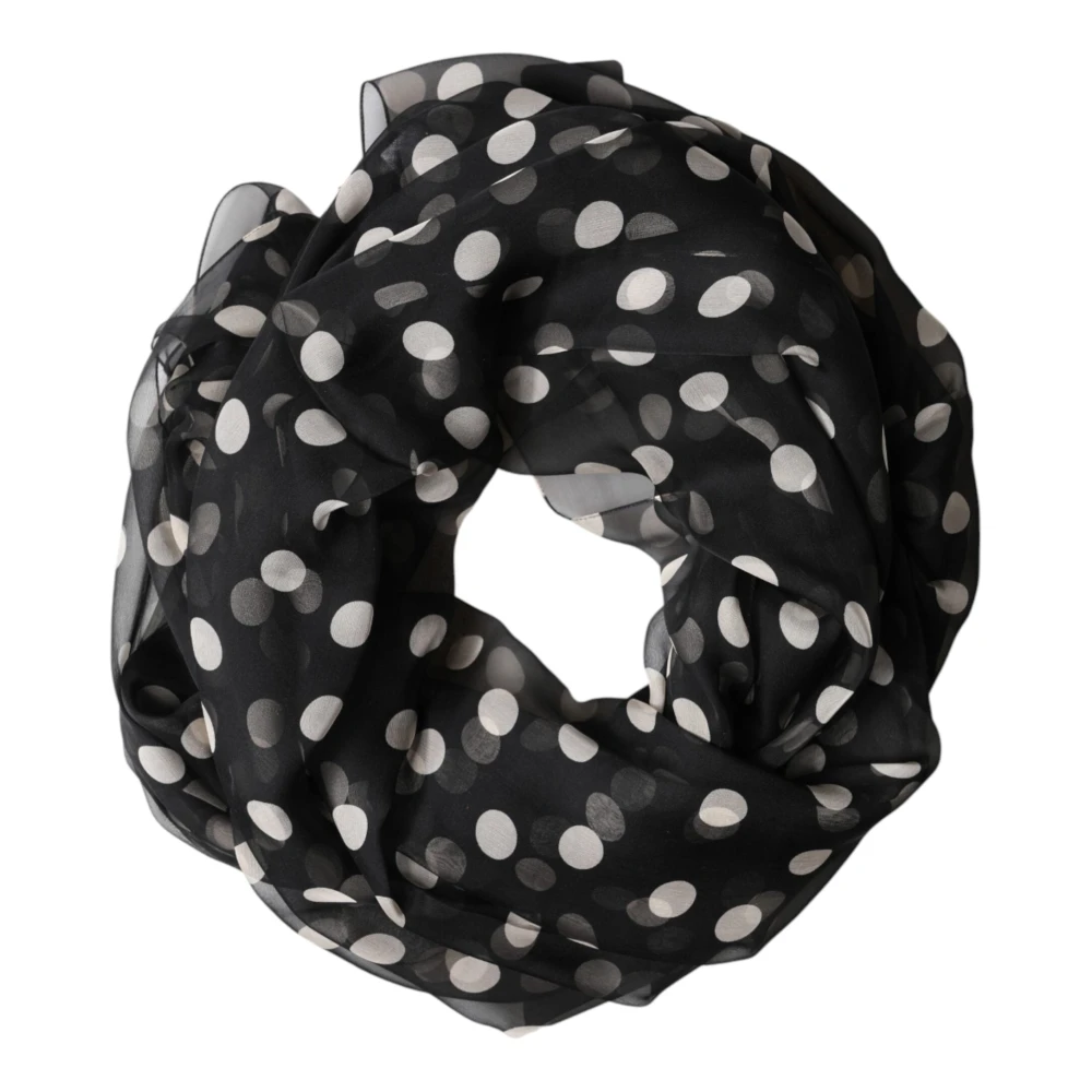 Dolce & Gabbana Men's Black Stole - Silk Scarves - One Size - Accessories