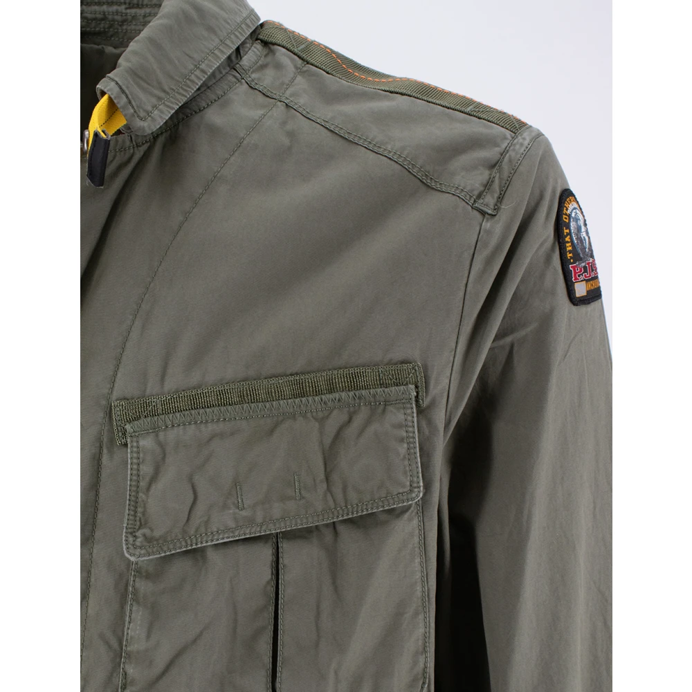 Parajumpers Katoenen Poplin Ongevoerde Jas Gray Heren