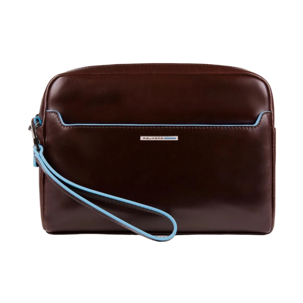 Piquadro Męski Brązowy Torebki, Mężczyzna, One Size, Brązowa Torba Skórzana - Konstrukcja Pozioma