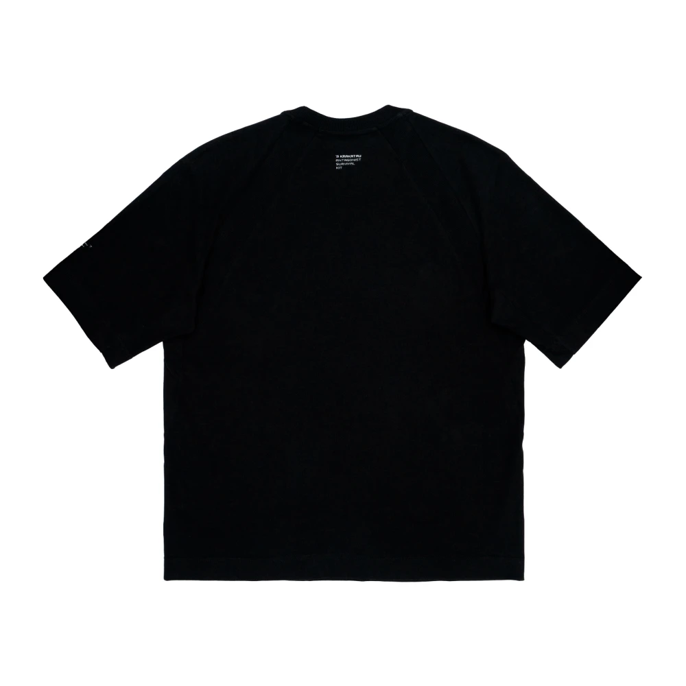 Krakatau Oversize Falcon Katoenen T-shirt Black Heren