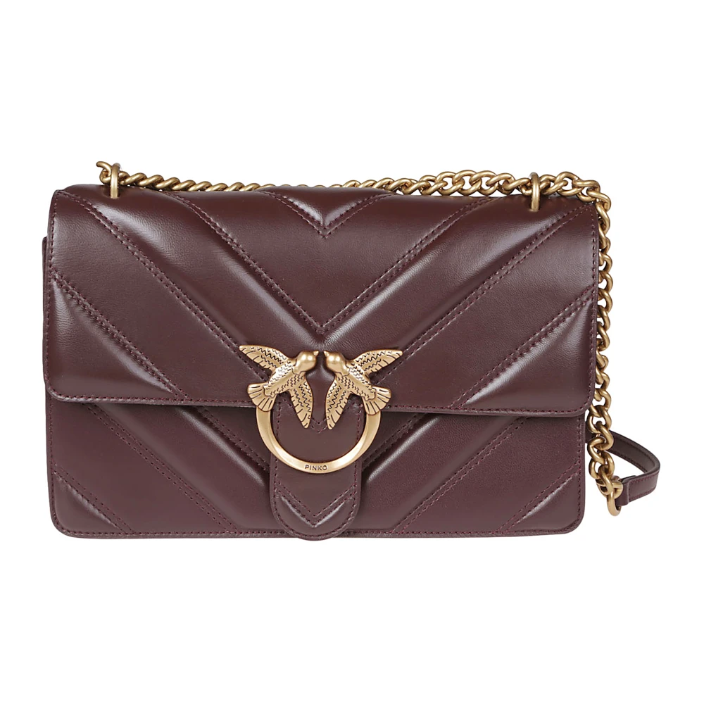 Pinko Klassieke Licht Crossbody Tas Brown Dames