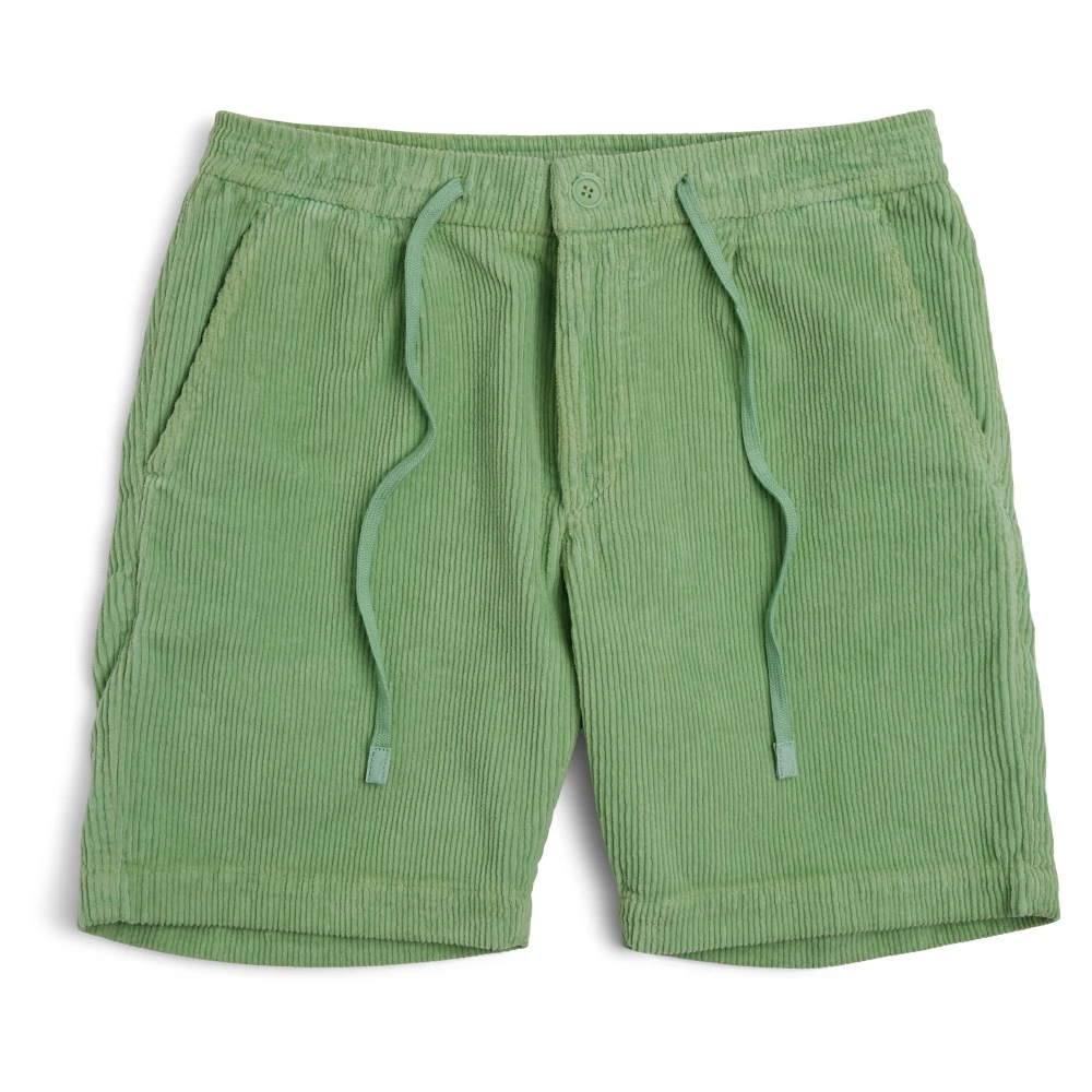Grønne Cord Shorts