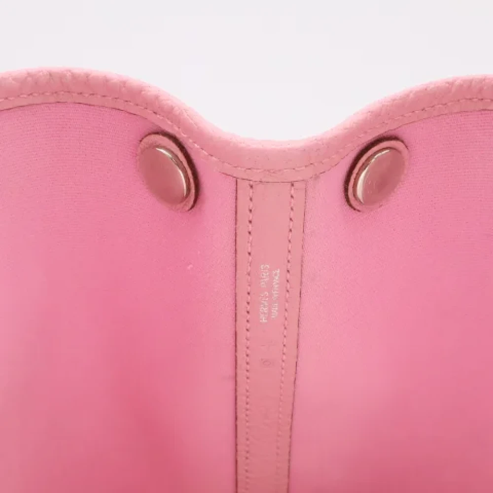Hermès Vintage Pre-owned Canvas handbags Pink Dames