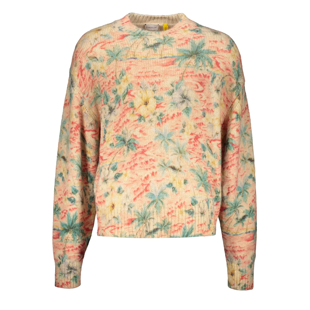 Palm Angels Gebreide Crew-Neck Trui Multicolor Heren