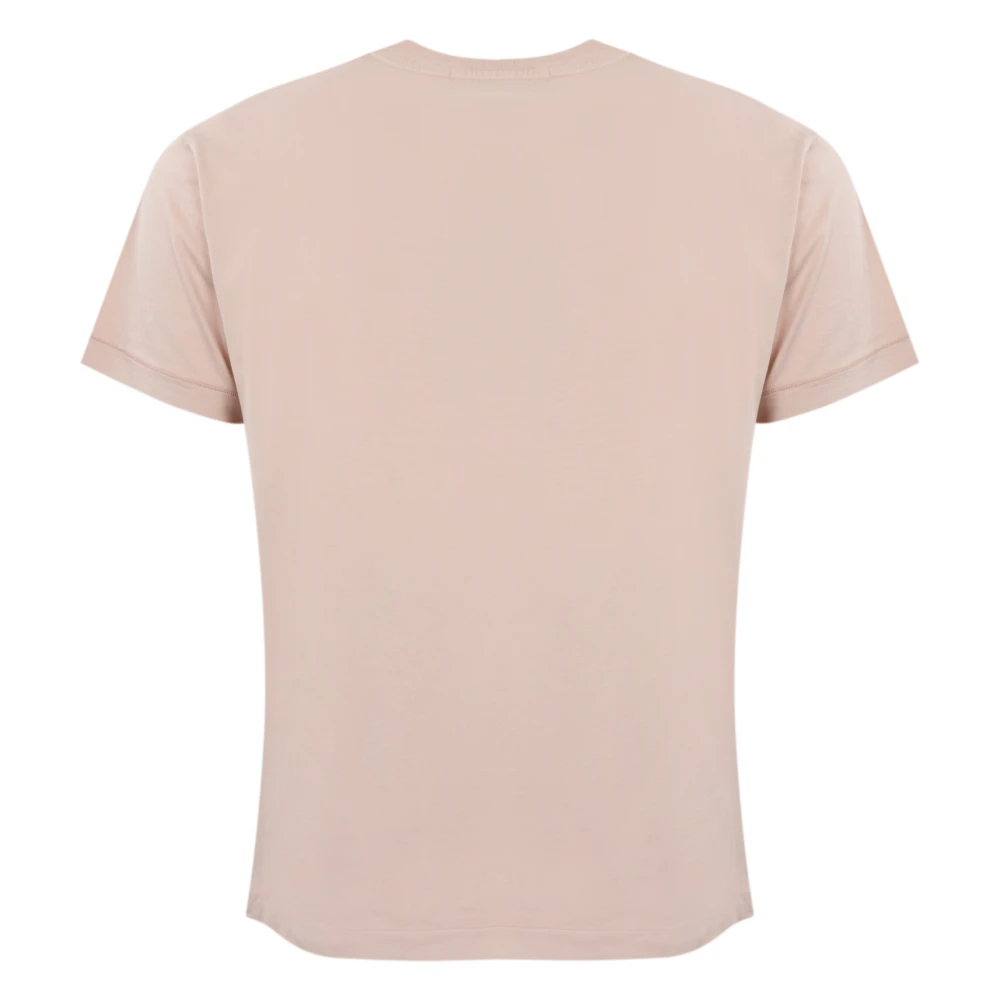 Stone Island Roze Katoenen T-shirt met Logopatch Pink Heren