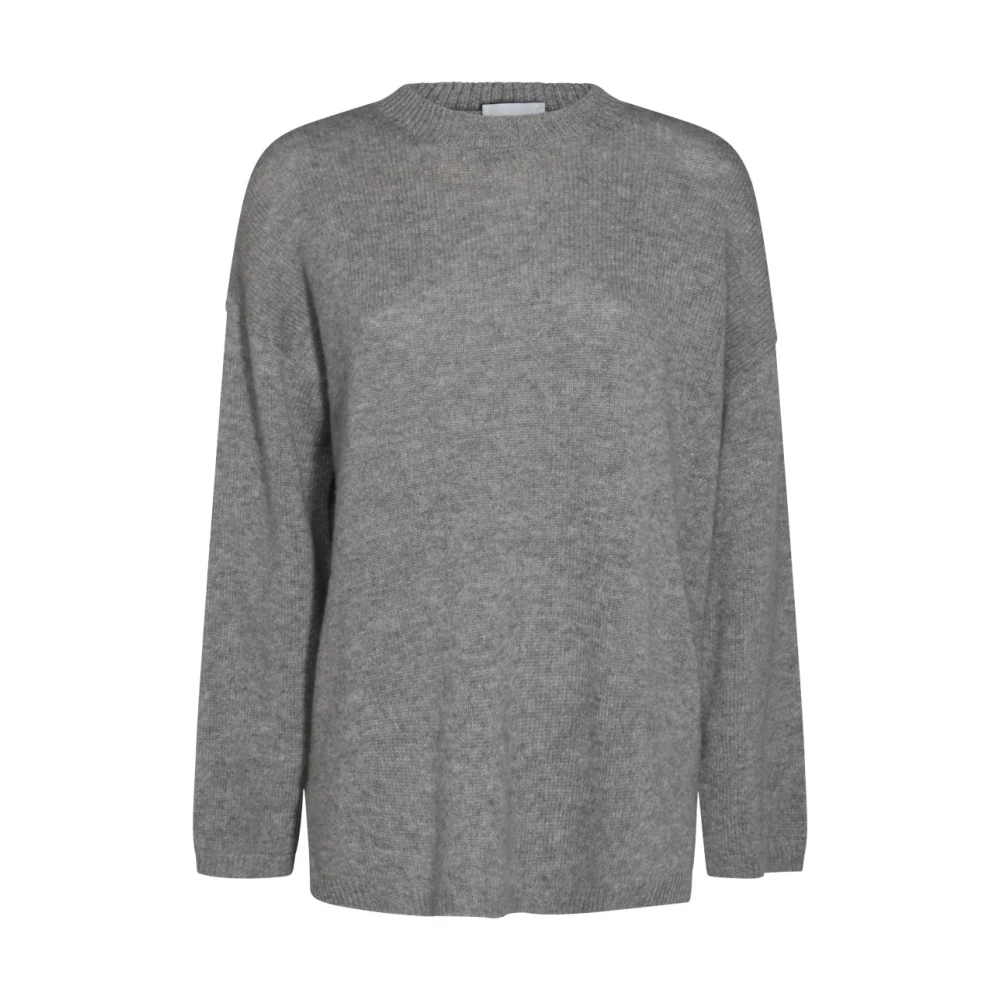 allude Grijze Wollen Gebreide Trui Gray Dames