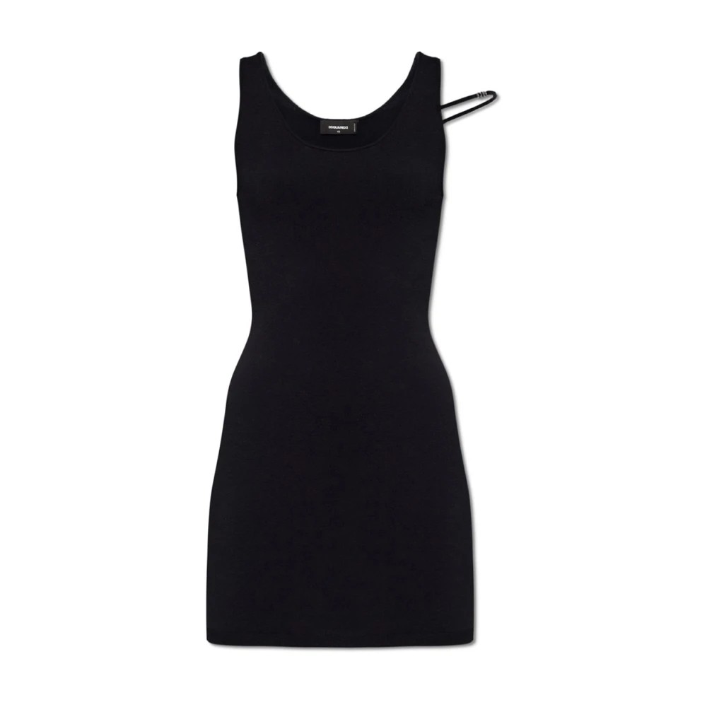 Dsquared2 Black Short Dress - Female - Short Dresses - M - Dresses