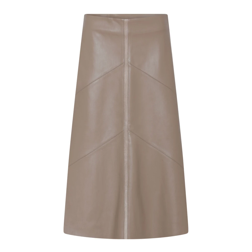 Bruuns Bazaar Women's Beige Veganibbeleen Skirt - Midi Skirts - Xs - Skirts