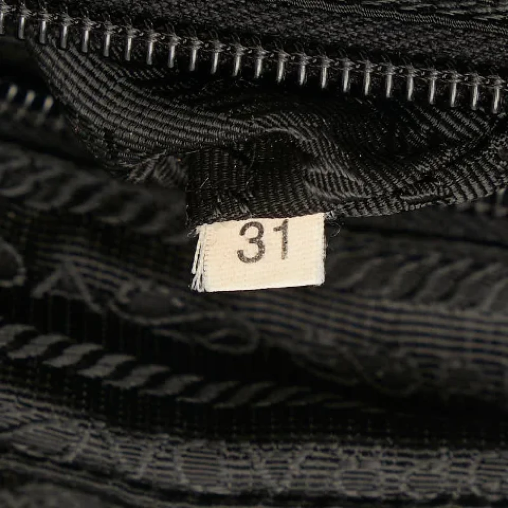 Prada Vintage Pre-owned Canvas crossbody-bags Black Dames
