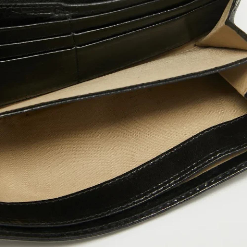 Chloé Pre-owned Leather wallets Black Dames