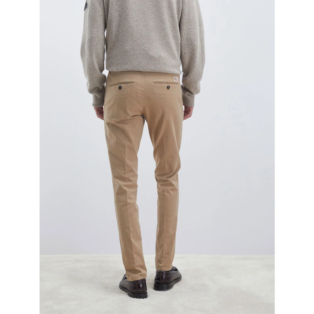 Roy Roger's Slim Fit Gabardine Jeans Brown Heren