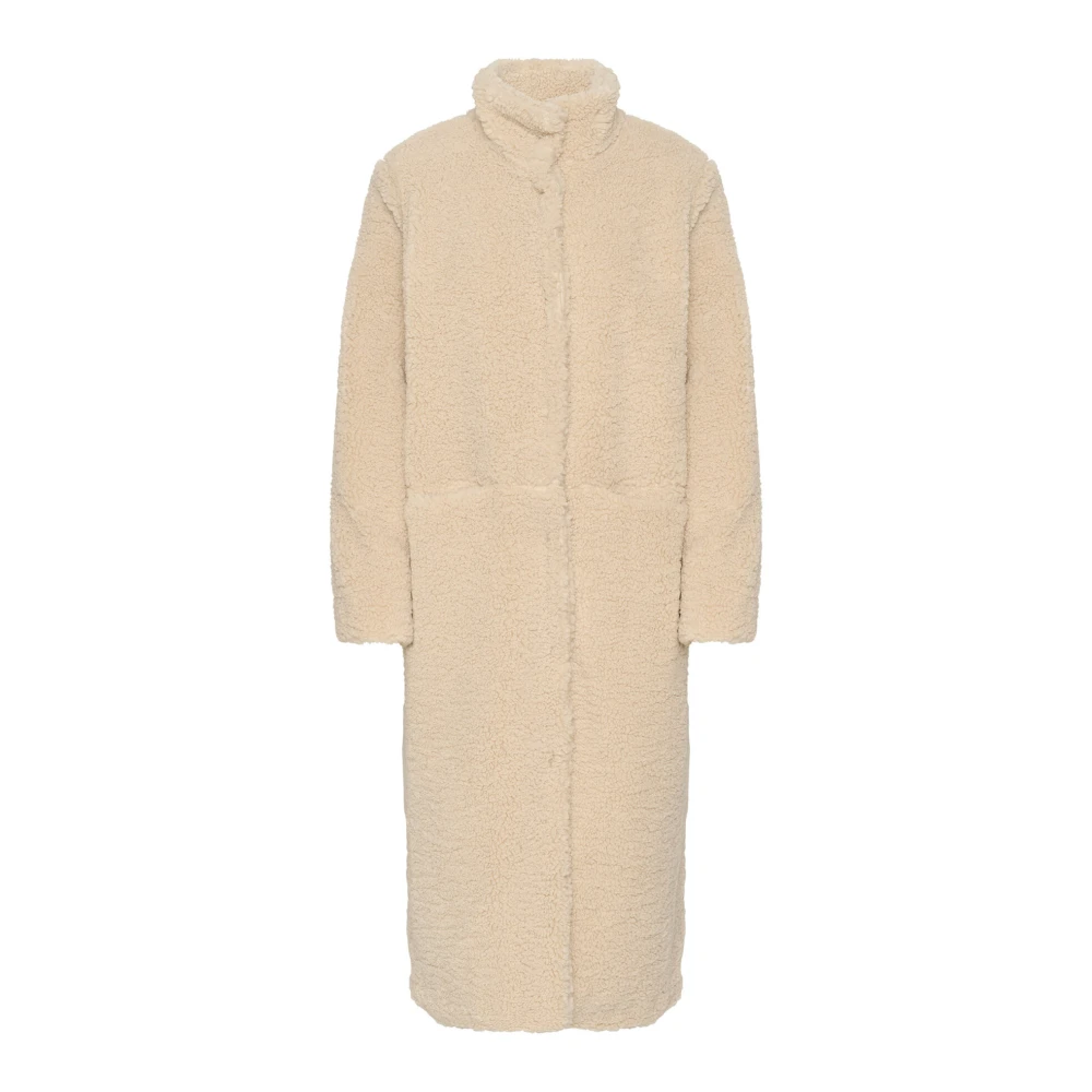 Saint Tropez Feliciasz Teddy Coat Jacka Beige, Dam