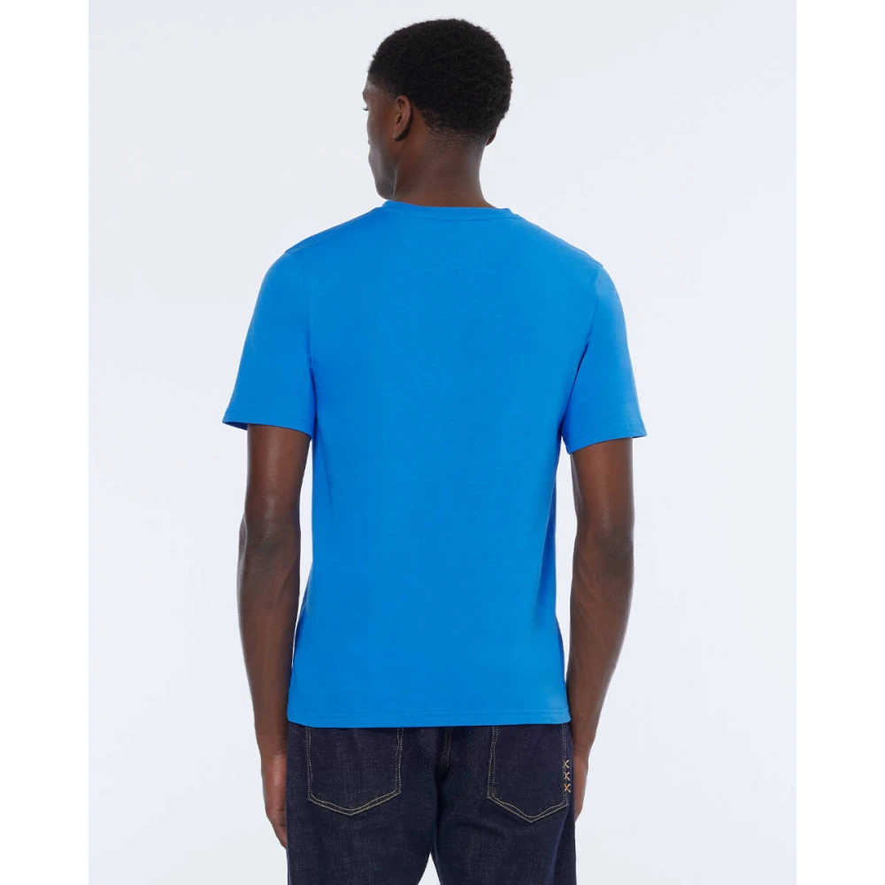 Scotch & Soda Kern Logo T-shirt Korte Mouw Blue Heren