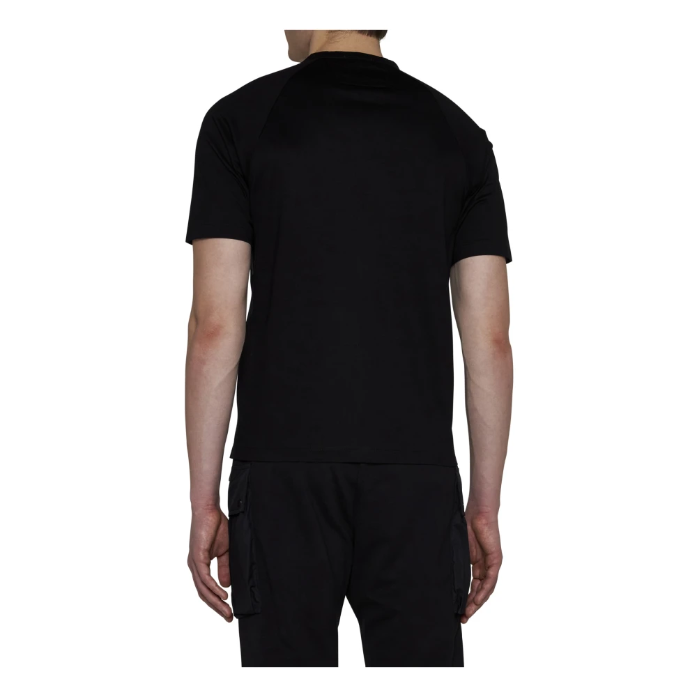 C.P. Company Metropolis T-shirt met Geperste Detailering Black Heren