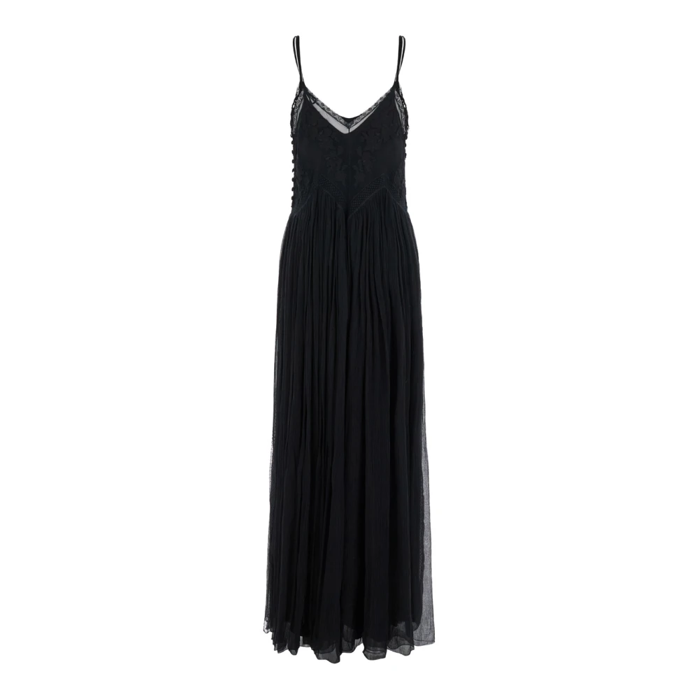 Twinset Zwarte Jurk Abito Black Dames