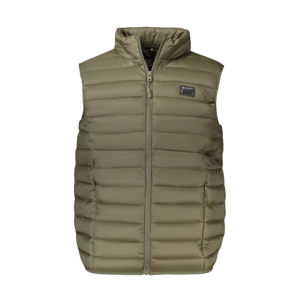 Cavalli Class Men's Green Sleeveless Jacket - Waistcoats - Xl - Jackets