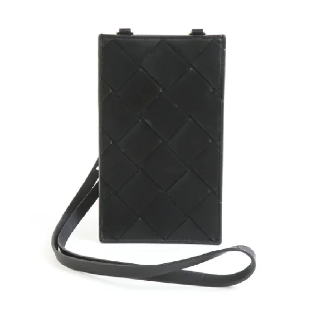 Bottega Veneta Vintage Pre-owned Leather pouches Black Heren