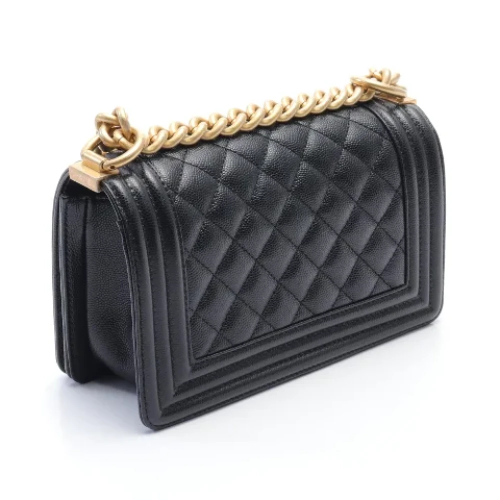 Chanel Vintage Pre-owned Leather crossbody-bags Black Dames