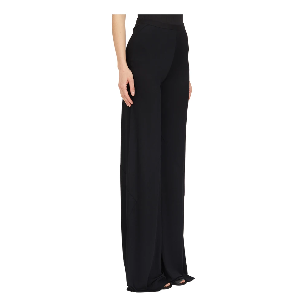 Rick Owens Viscose Farrah Broek Black Dames