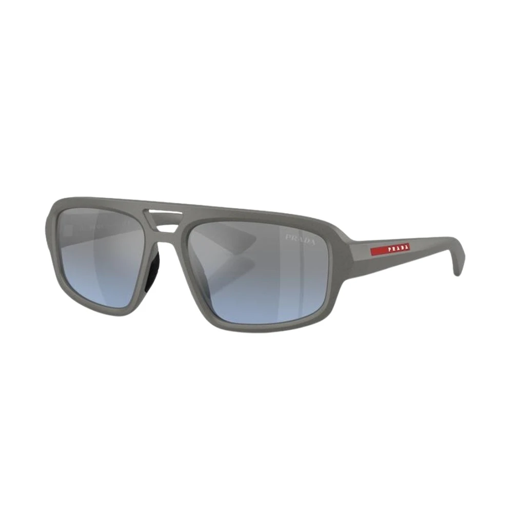Prada Linea Rossa Grey/Silver Ps B11su 16X11a Man Sunglasses Injected Geometric Normal Nuanced - Image 2