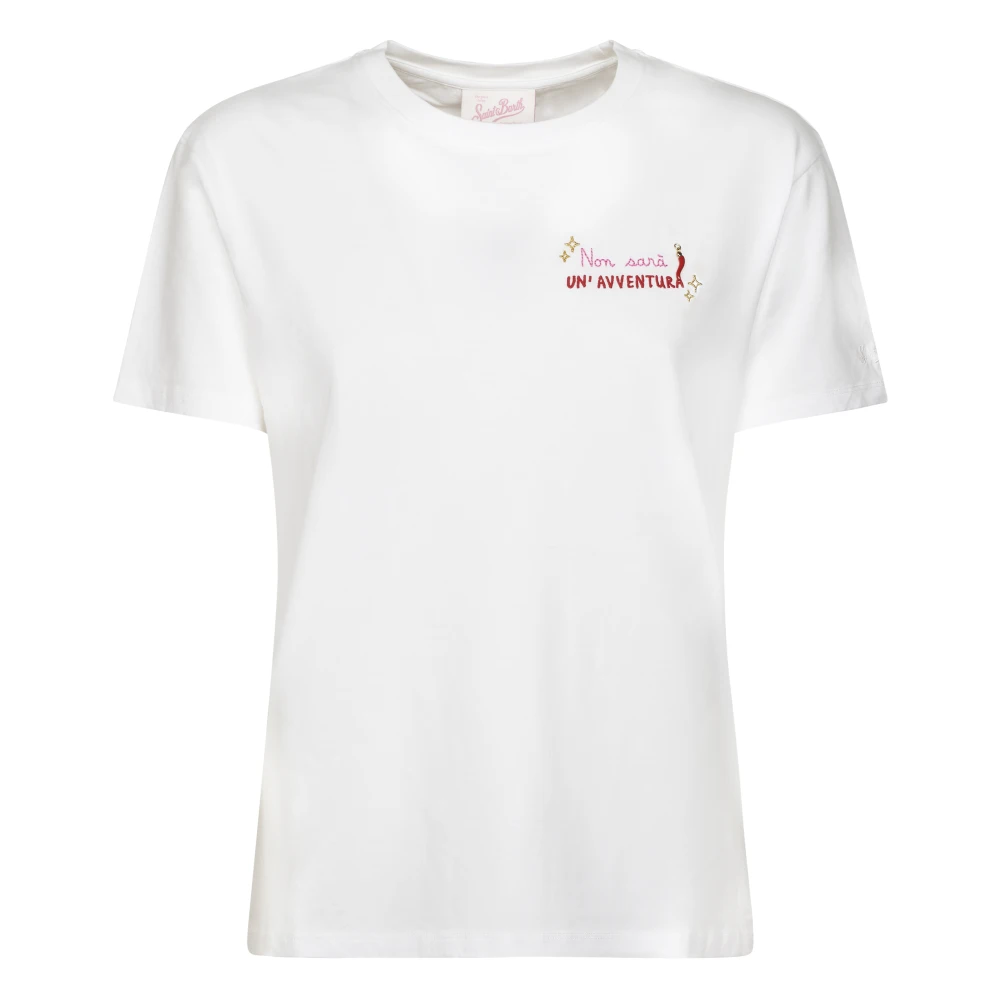 Mc2 Saint Barth White T-Shirts, Female, S, Emilie Cotton T-Shirt