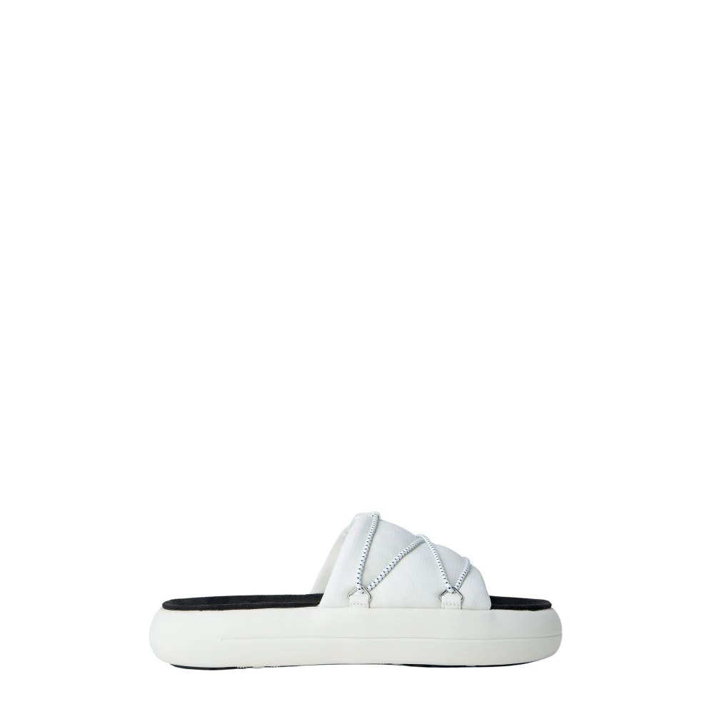 Moon Boot Men's White Sliders, 4 Uk, Mb Icon Slides