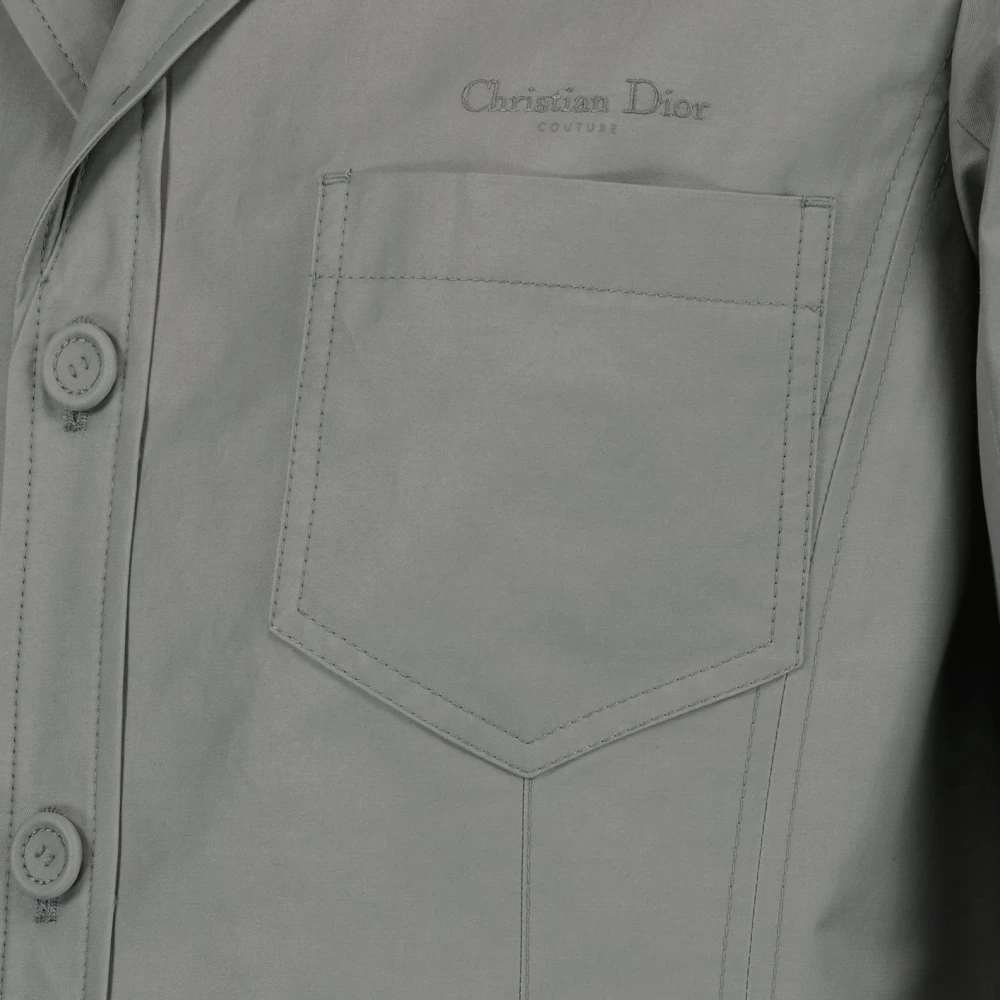 Dior Katoenen Werkkleding Vest voor Mannen Gray Heren