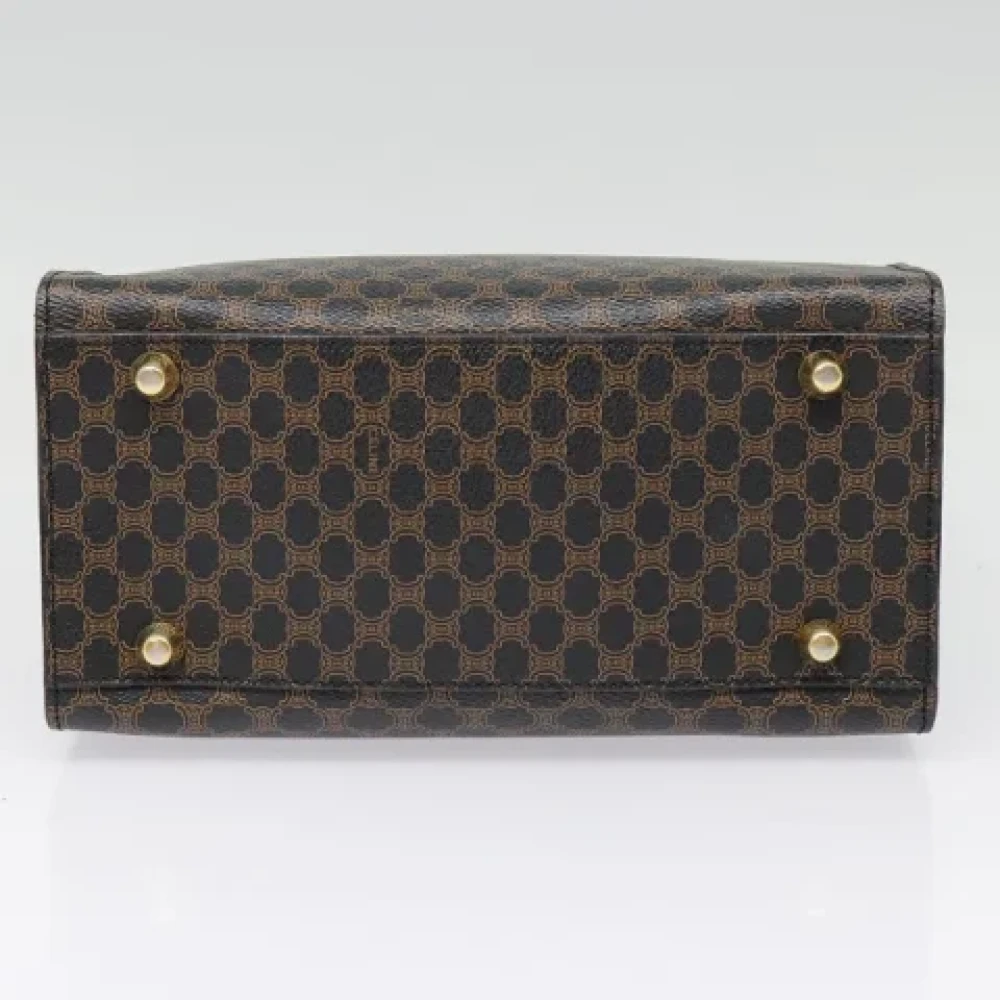 Celine Vintage Pre-owned Leather handbags Black Dames