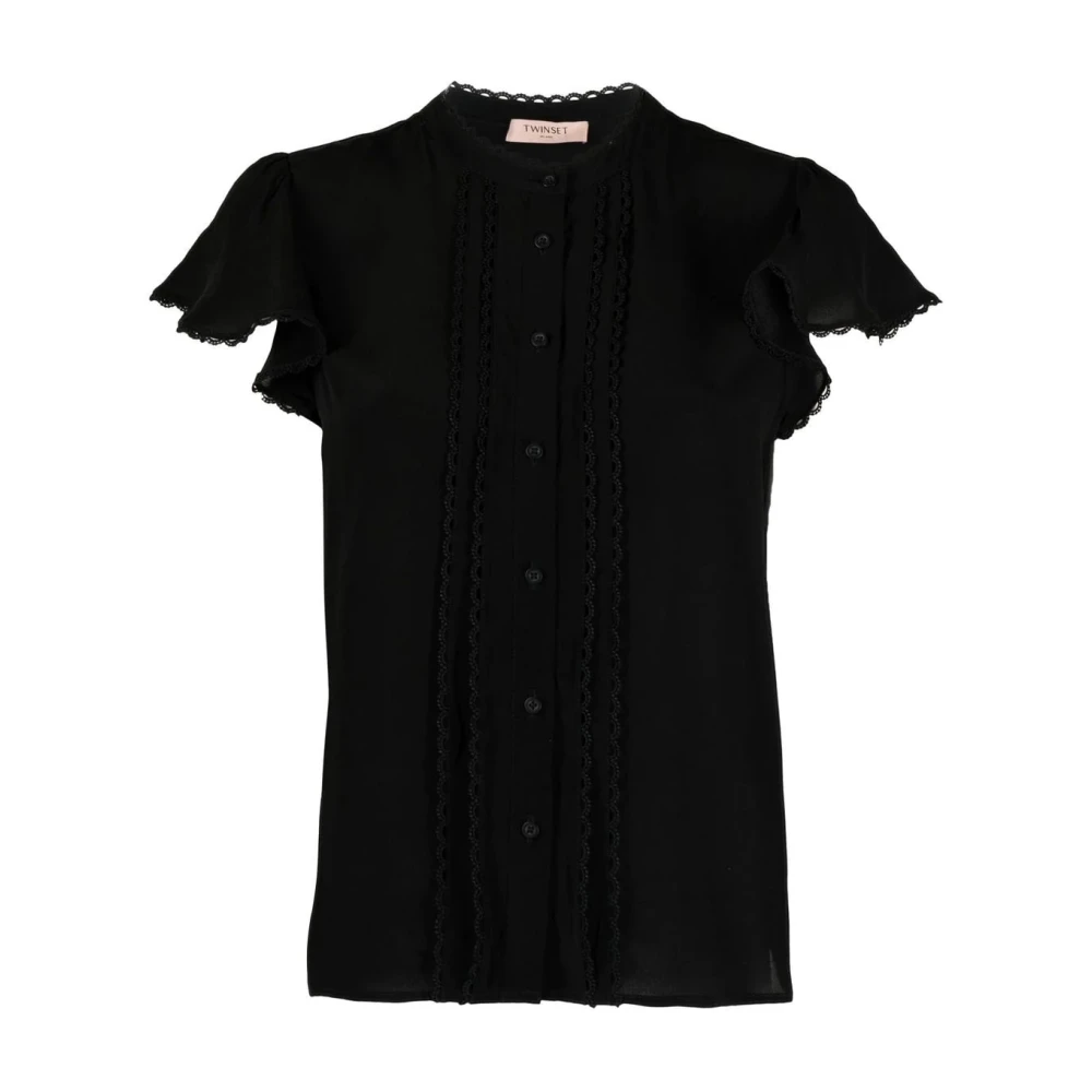 Twinset Short Sleeve Shirts Black Dames